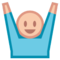 Raising Hands emoji on HTC